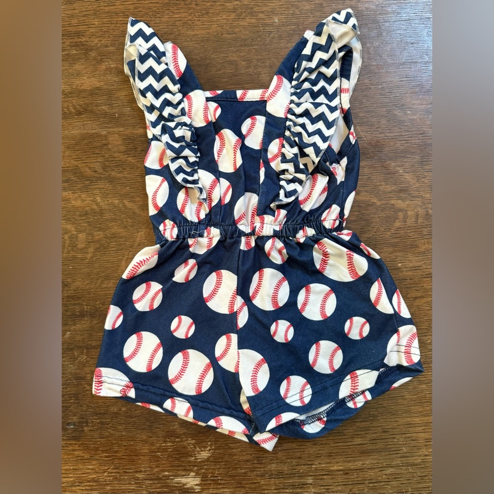 Baseball Romper | 24mo